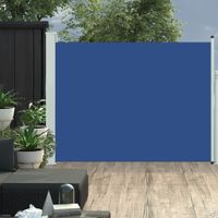 Tuinscherm uittrekbaar 140x500 cm blauw - thumbnail