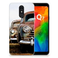 LG Q7 | Siliconen hoesje | met foto Vintage Auto