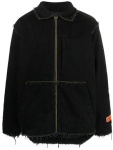 Heron Preston veste en jean Rebuilt à fermeture zippée - Noir