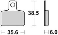 TRW Brake pad mcb 767 organic standard