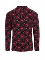 LOOXS Little winter t-shirt meisjes - bruin - harten/longsleeve