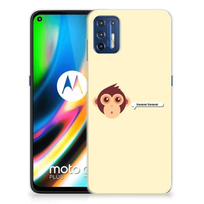 Motorola Moto G9 Plus Telefoonhoesje met Naam Monkey Motorola Moto G9 Plus Telefoonhoesje met Naam Monkey