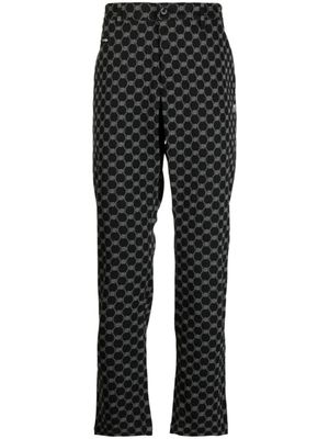 MASTER BUNNY EDITION pantalon droit à logo imprimé - Noir