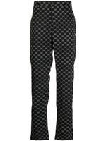 MASTER BUNNY EDITION pantalon droit à logo imprimé - Noir
