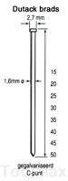 Dutack 1.6mm brads | 20mm | 2500 stuks - 5138030