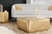 Design salontafel UNIT 70cm goud metaal gehamerd handgemaakt - 42732