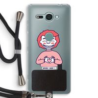 Hartje: Sony Xperia XZ2 Compact Transparant Hoesje met koord Hartje: Sony Xperia XZ2 Compact Transparant Hoesje met koord