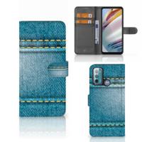 Motorola Moto G60 | Wallet Case | met Pasjes | Jeans
