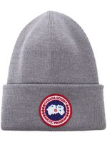 Canada Goose bonnet Arctic Disc en maille nervurée - Gris - thumbnail