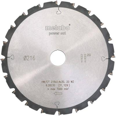 Metabo 628230000 Cirkelzaagblad 216 mm 1 stuk(s)