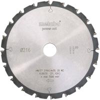 Metabo 628230000 Cirkelzaagblad 216 mm 1 stuk(s)