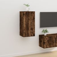 Tv-wandmeubel 40x34,5x80 cm gerookt eikenkleurig