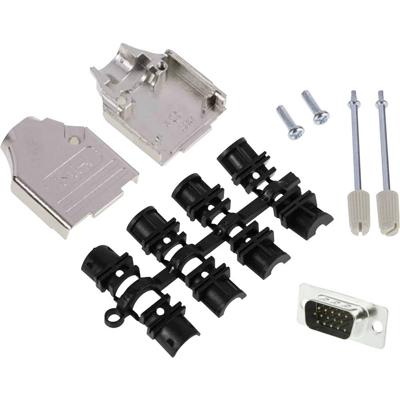 MH Connectors MHDTZK9HD15MS-K D-sub male connectorset 180 ° Aantal polen: 9 Soldeerkelk 1 stuk(s)