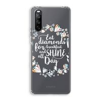 Diamonds: Sony Xperia 10 III Transparant Hoesje