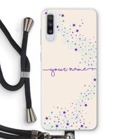 Sterren: Samsung Galaxy A70 Transparant Hoesje met koord