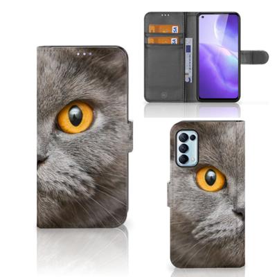 Telefoonhoesje | Met pasjeshouder | OPPO Find X3 Lite Britse Korthaar