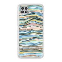 Watercolor Agate: Samsung Galaxy A22 4G Transparant Hoesje Watercolor Agate: Samsung Galaxy A22 4G Transparant Hoesje