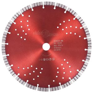 VidaXL Diamantzaagblad met turbo en gaten 300 mm staal