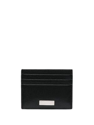 Ferragamo portefeuille en cuir à plaque logo - Noir