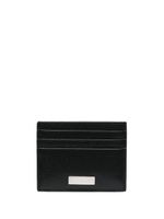 Ferragamo portefeuille en cuir à plaque logo - Noir