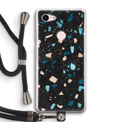 Terrazzo N°11: Pixel 3 Transparant Hoesje met koord