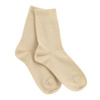 Katoenen sokken, 2 paar, natuur Maat: 43/44