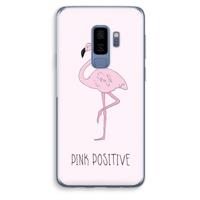 Pink positive: Samsung Galaxy S9 Plus Transparant Hoesje - thumbnail