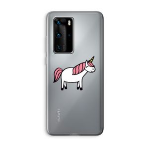 Eenhoorn: Huawei P40 Pro Transparant Hoesje