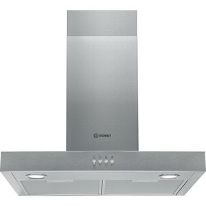 Indesit IHBS 6.5 LM X afzuigkap Muurmontage Roestvrijstaal 432 m³/uur D