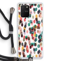 Tropical Dots: Samsung Galaxy S10 Lite Transparant Hoesje met koord