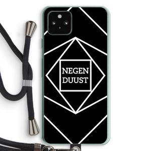 Negenduust geometrisch: Pixel 5a 5G Transparant Hoesje met koord