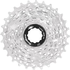Sunrace csm63 7 speed cassette 12-28t zilver in box