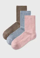 3-paar dames sokken - Marta - Katoenen sokken multipack