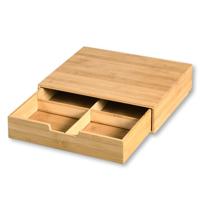 Koffie cups/capsule houder/dispenser lade - bamboe hout - 34 x 31 x 8 cm - thumbnail