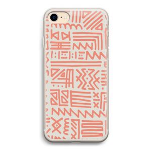 Marrakech Pink: iPhone 7 Transparant Hoesje