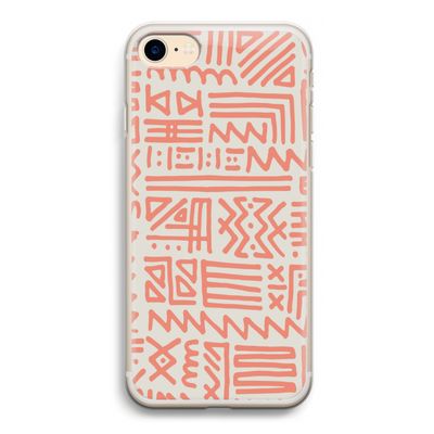 Marrakech Pink: iPhone 7 Transparant Hoesje