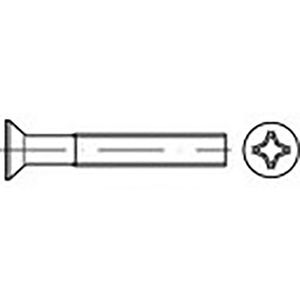 TOOLCRAFT TO-6863232 Verzonken schroeven M6 10 mm Kruiskop Phillips DIN 965 Staal Verzinkt 1000 stuk(s)