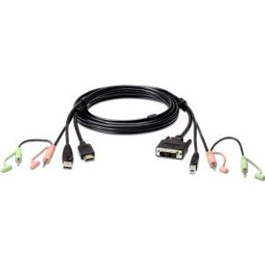 Aten 2L-7D02DH HDMI DVI-D Zwart kabeladapter/verloopstukje