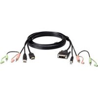 Aten 2L-7D02DH HDMI DVI-D Zwart kabeladapter/verloopstukje Aten 2L-7D02DH HDMI DVI-D Zwart kabeladapter/verloopstukje