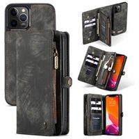 Caseme Multifunctionele iPhone 12 Pro Max Wallet Case - Zwart - thumbnail