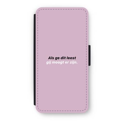 gij moogt er zijn: iPhone 8 Flip Hoesje