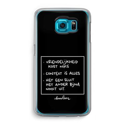 Mijn Motto's: Samsung Galaxy S6 Transparant Hoesje