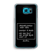 Mijn Motto's: Samsung Galaxy S6 Transparant Hoesje