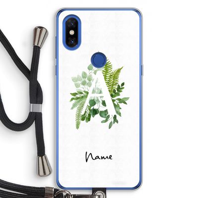 Green Brush: Xiaomi Mi Mix 3 Transparant Hoesje met koord