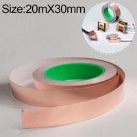 Zuivere Double-sided geleidende koperen Bladkoper Tape signaal Masking Tape grootte: 20 m x 30 mm