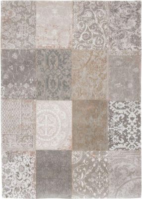 Vintage Vloerkleed Patchwork Beige Bruin Louis De Poortere 8982, 230x330