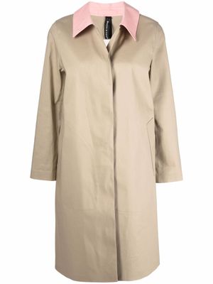 Mackintosh manteau Banton à simple boutonnage - Tons neutres