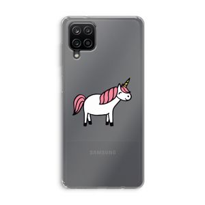 Eenhoorn: Samsung Galaxy A12 Transparant Hoesje