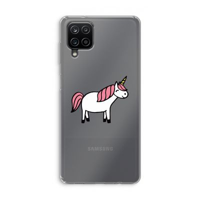 Eenhoorn: Samsung Galaxy A12 Transparant Hoesje
