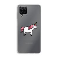 Eenhoorn: Samsung Galaxy A12 Transparant Hoesje